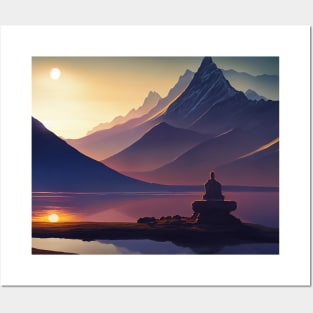 Fantasy landscape for meditation Posters and Art